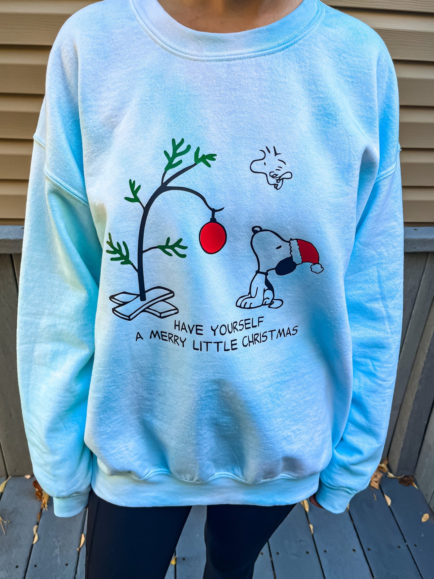 Adult Tie-Dye Holiday Crewneck Sweatshirt - Charlie Brown