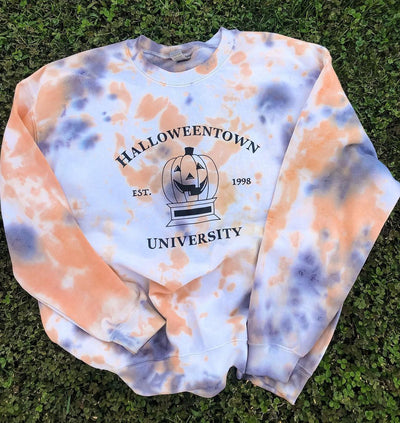 Adult Tie-Dye Crewneck Sweatshirt - Halloweentown University