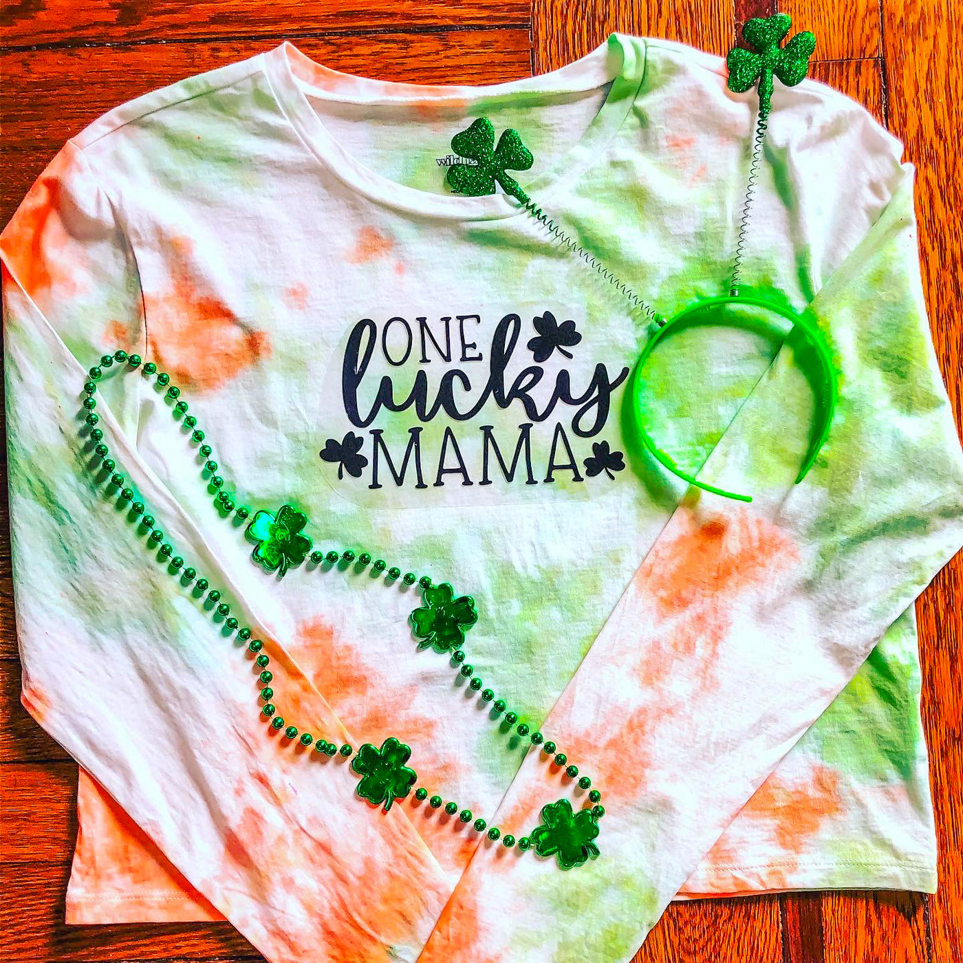 Adult Tie-Dye Long Sleeve Shirt - One Lucky Mama