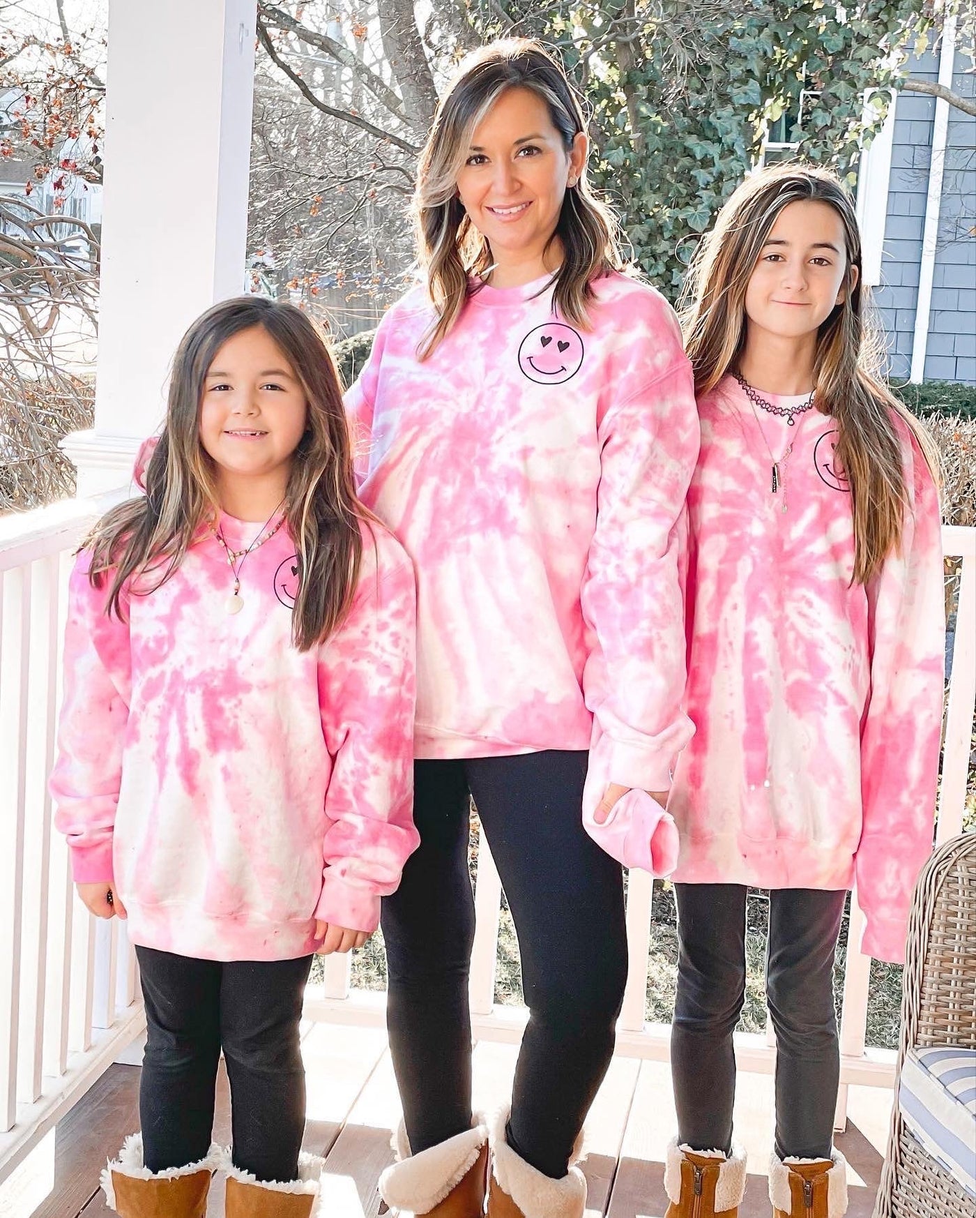 Child Tie-Dye Crewneck Sweatshirt - Love More Worry Less