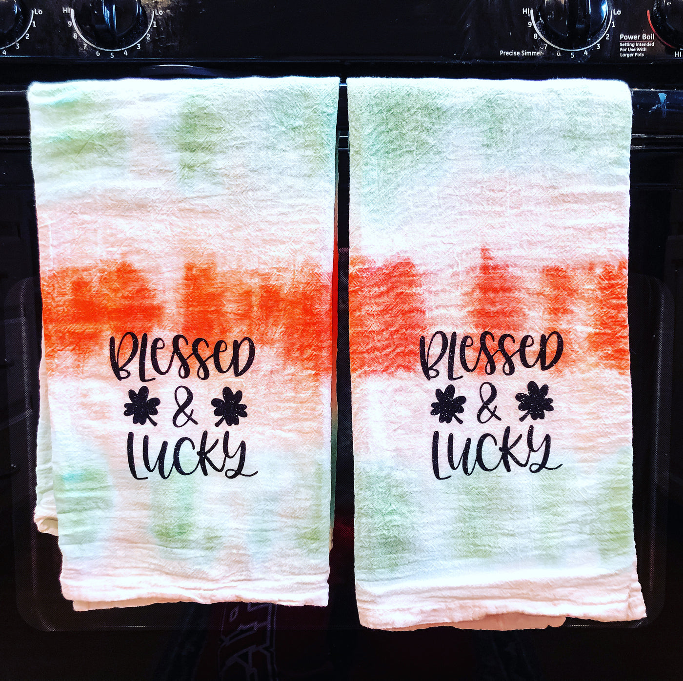 Tie-Dye Kitchen Towels - Blessed & Lucky