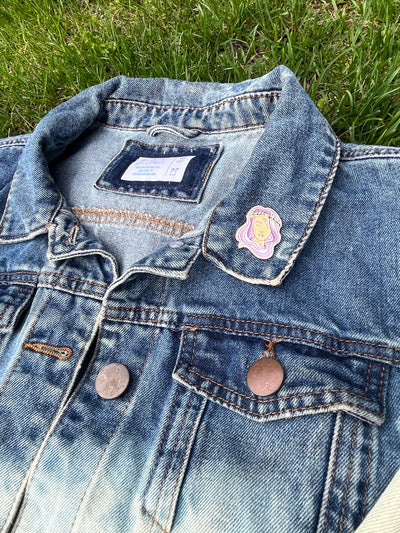 Adult Bleach Dye Denim Jacket - Zodiac