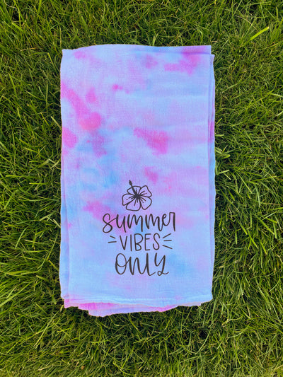 Tie-Dye Kitchen Towels - Summer