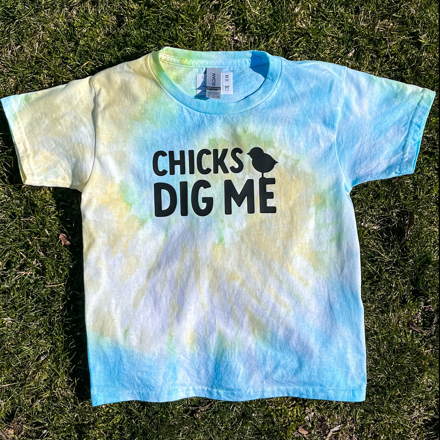 Child Tie-Dye Short Sleeve Shirt - Chicks Dig Me
