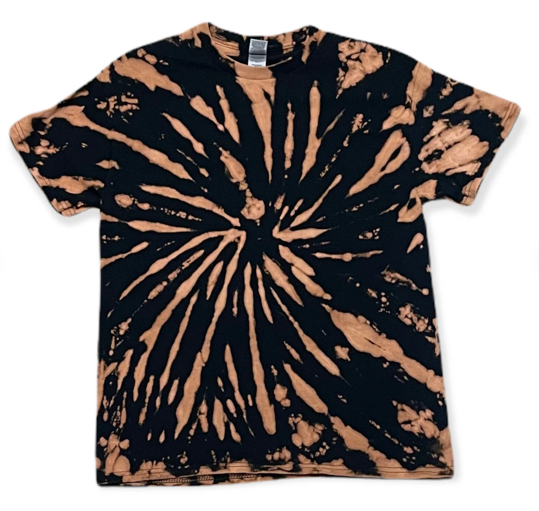 Bleach Tie Dye Orange Shirt wildbird Adult