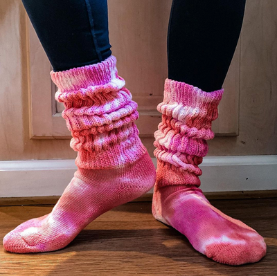 Adult Tie-Dye Slouch Socks