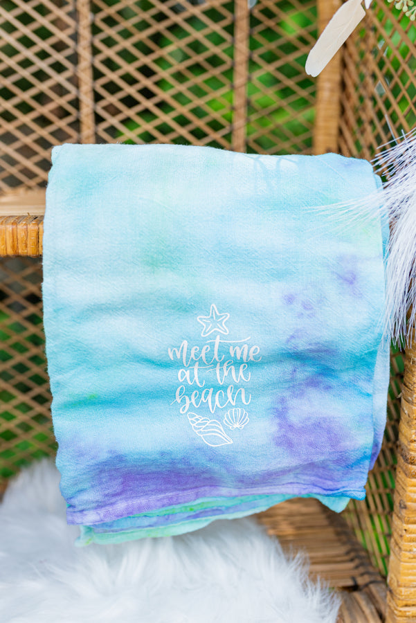 Tie-Dye Kitchen Towels - Summer